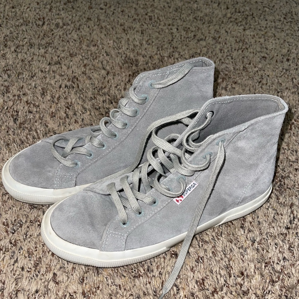 womens high top Superga shoes